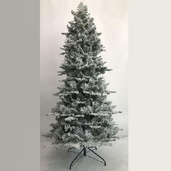 Flocked PE PVC  Pine Needle mix Christmas tree 