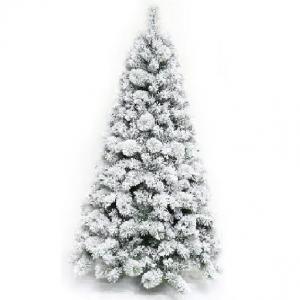 Flocked PVC Pine needle Mixed Christmas Tree