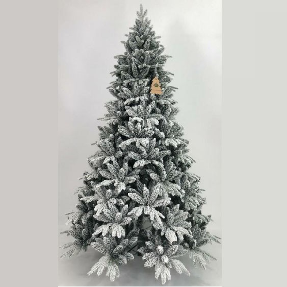 Flocked PE PVC Mixed Christmas Tree 