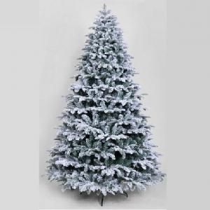 Snow PE and PVC mixed hinged Christmas tree 